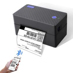 Bluetooth Shipping Label Printer - Wireless Thermal Label Printer for Shipping Package Small Business, 4x6 Label Printer Compatible with Shopify Ebey 