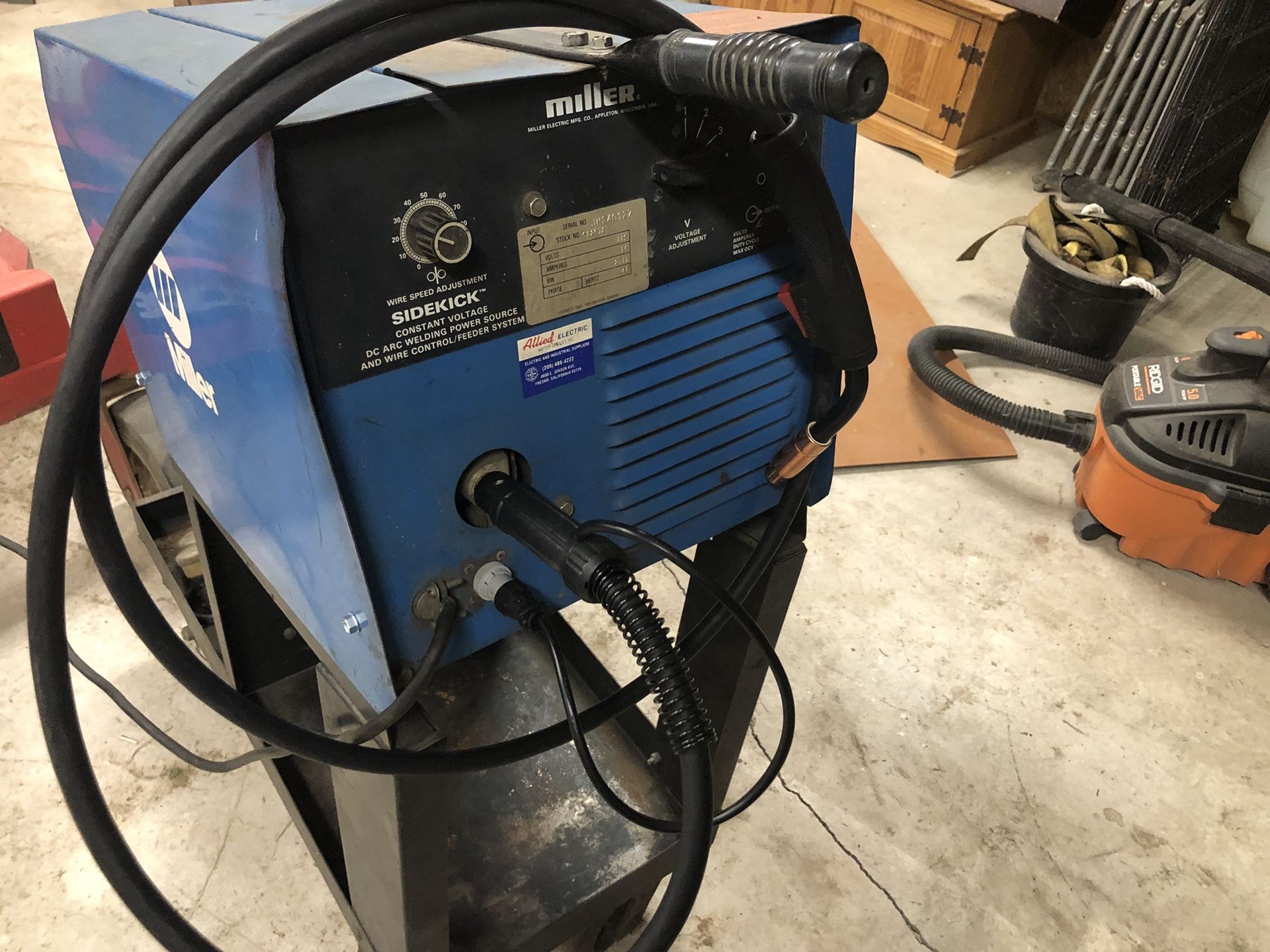 Miller Sidekick 110V MIG welder for Sale in Sanger, CA OfferUp