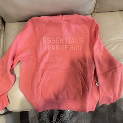 Essentials Hoodie Coral