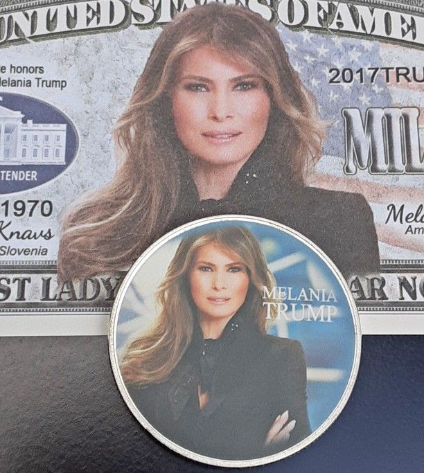 First Lady Melania Trump Coin And Bill Lot