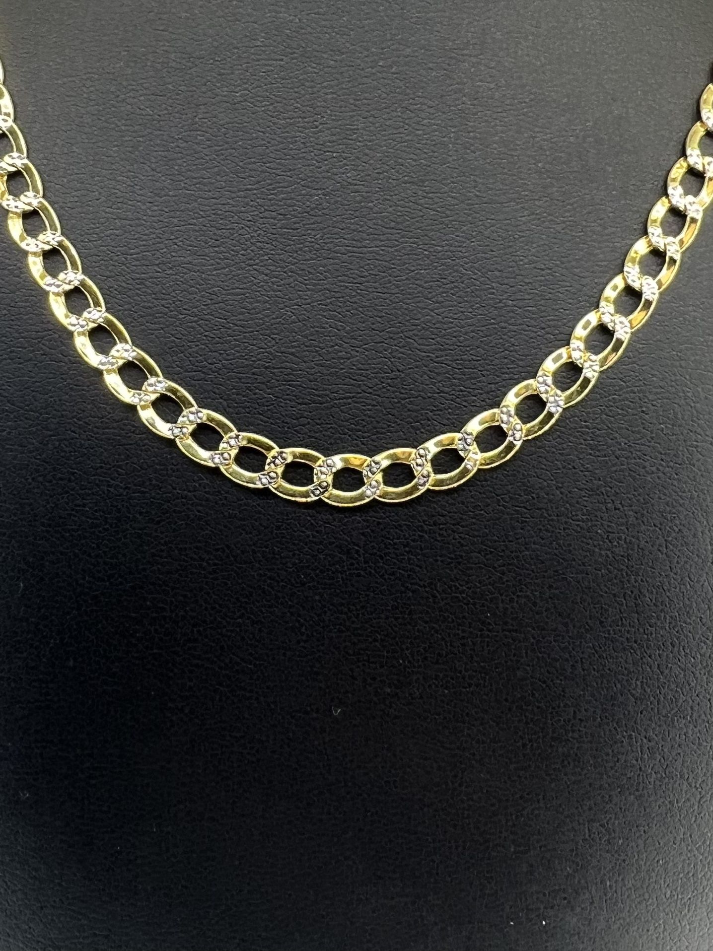 14kt Gold Diamond Cut Hollow Cuban Necklace 20” 5.5mm 10.20grams 153067 4