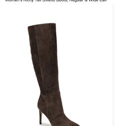 Nine West Richy Tall Stiletto Boots – Brown Suede – Women’s Size 7M