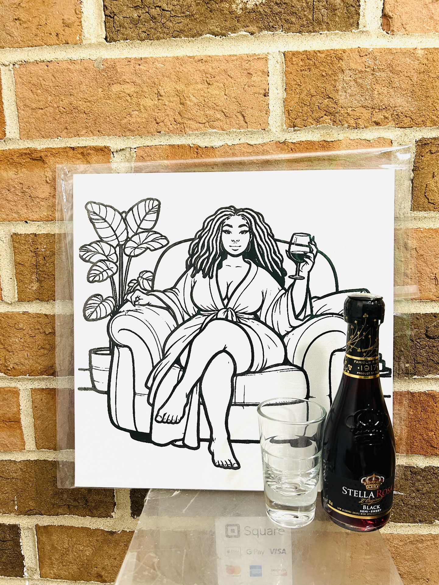 Valentine sip And Paint Canvas