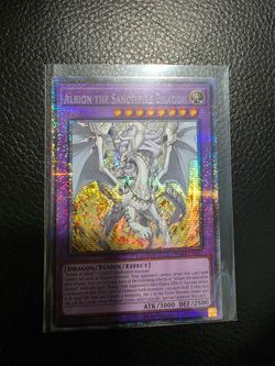 Albion the Sanctfire Dragon Rarity Collection 5 Starlight Rare!