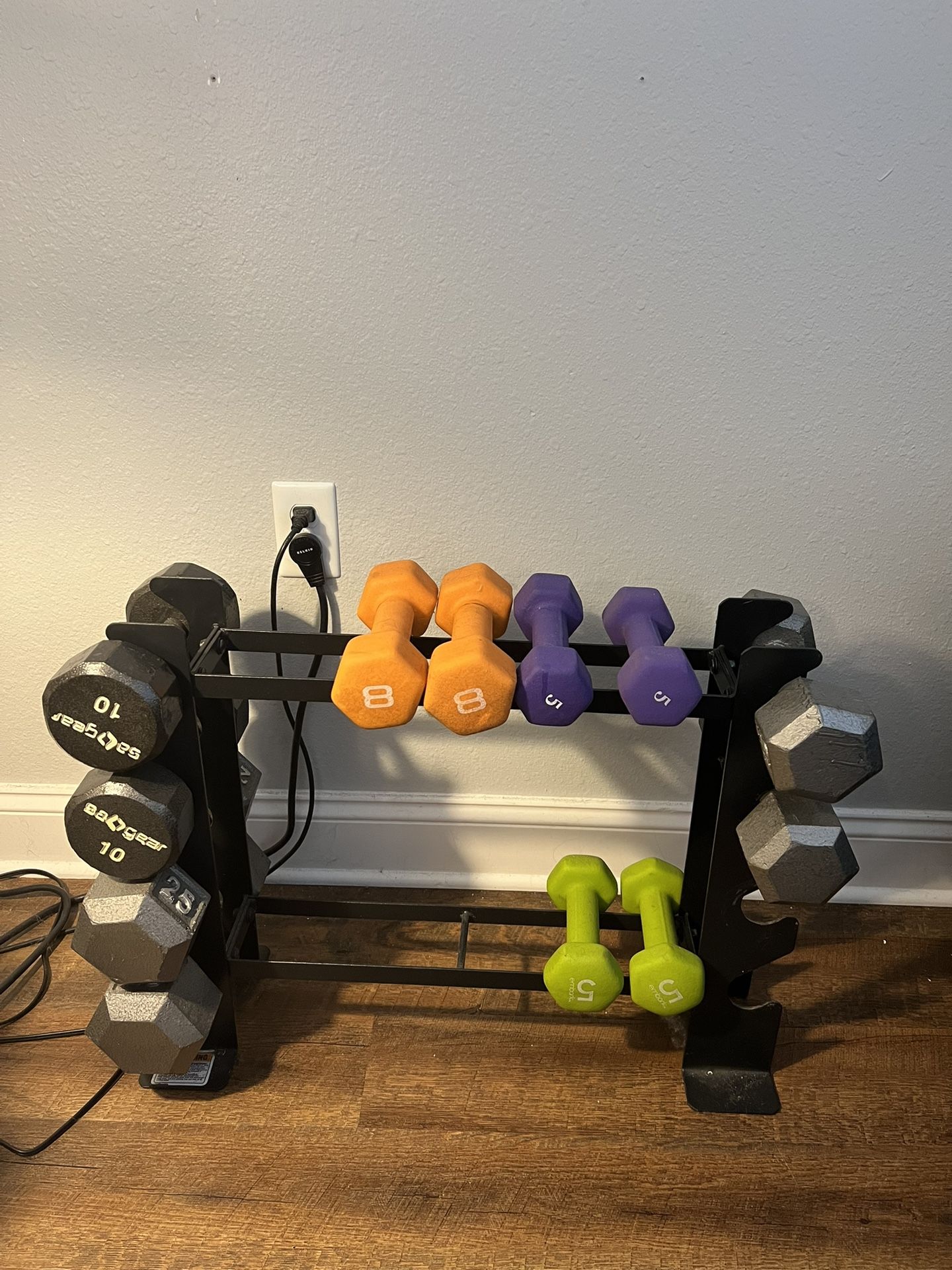 Dumbbells + Rack
