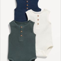 Sleeveless Infant Boys Bodysuits 