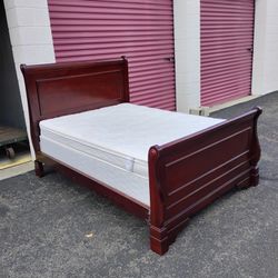 Full Size Bed Frame With Mattress 