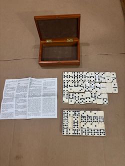 Domino Set with Wooden Box