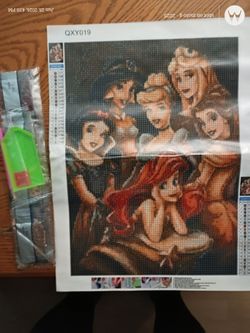 Disney Princesses diamond art complete kit