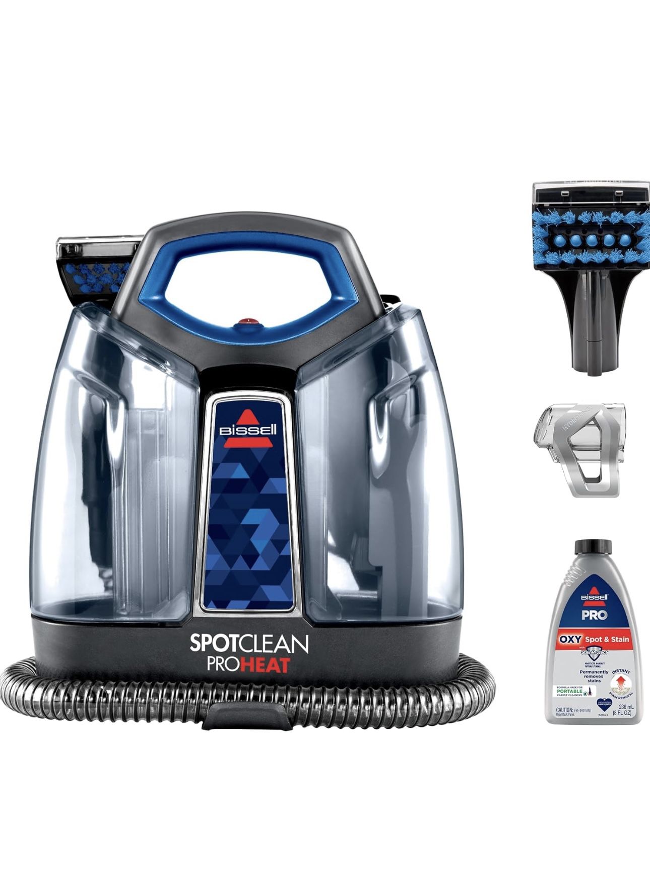 Bissell SpotClean ProHeat Portable Spot and Stain Carpet Cleaner, 2694, Blue