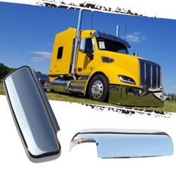 Peterbilt 567 / 579 / 587 Chrome Door Mirror Covers