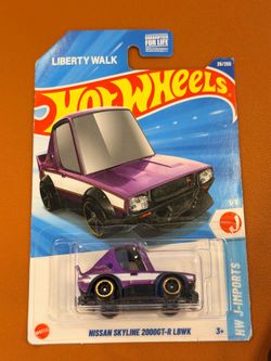 Purple Nissan Skyline 2000GT-R LBWK: