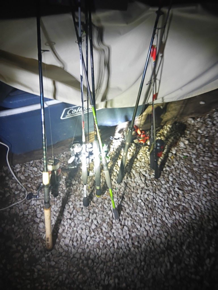 Fishing Poles Tons Of Tackle