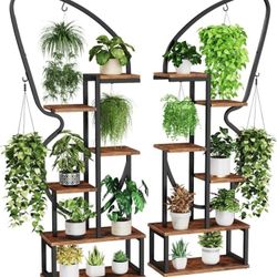 New 6 Tier Plant Stand Indoor Butterfly-Shaped, Tall Metal Plant Stand (ALREADY ASSEMBLED)