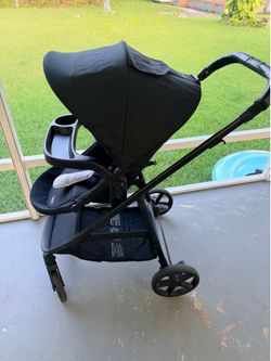 baby stroller and car seat
