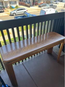 Table tan and gold