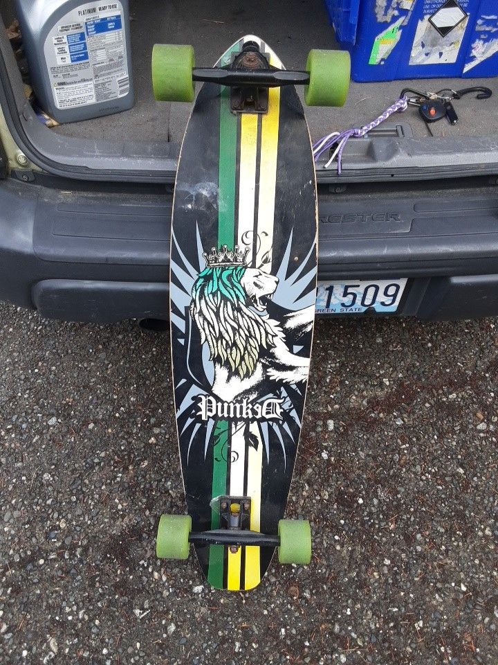 Punked 40" Long Board Skateboard