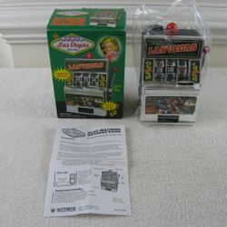 Lucky Las Vegas Coin Bank Slot Machine With Lights & Sounds-Works


