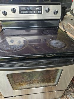 Whirlpool  glass top stove