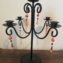 Solid Metal Halloween Candelabra