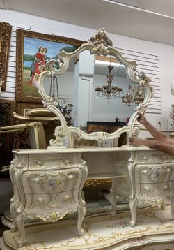 Italian Mirror With Vanity  Italy   Check My Other Posts 