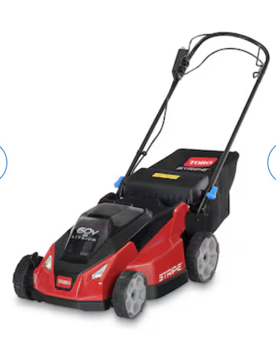  Stripe 21-in 60-volt, Self-Propelled Battery Walk Mower with (1) 7.5ah Battery Included