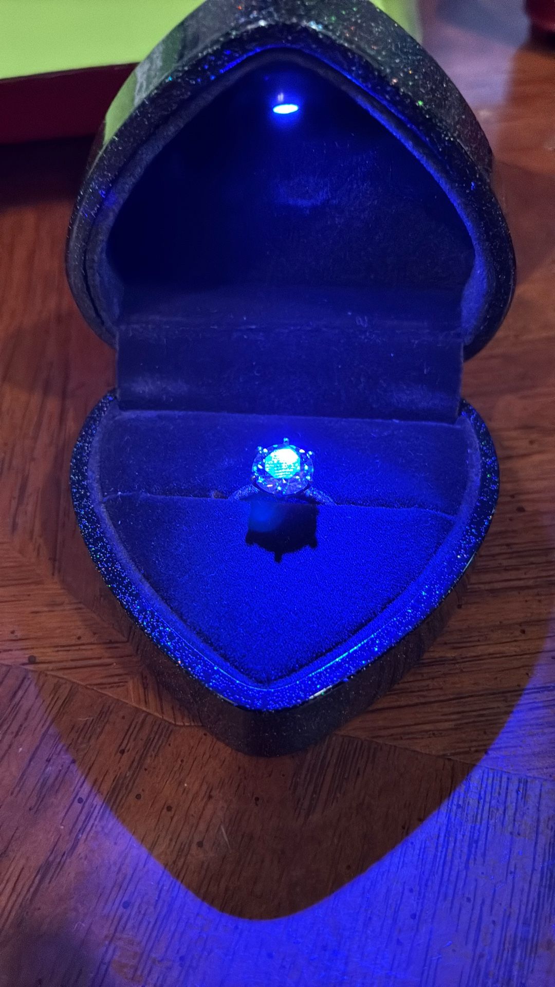 4 Ct Moissanite Diamond engagement Ring Passes Diamond Test