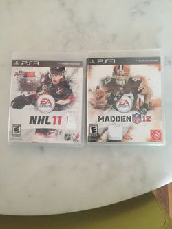 PS3 EA NHL & Madden