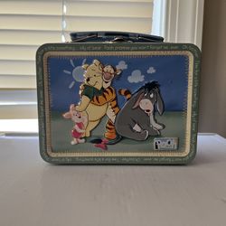 Disney Pooh and Friends 3D Collectible Tin Metal Mini Lunch Box