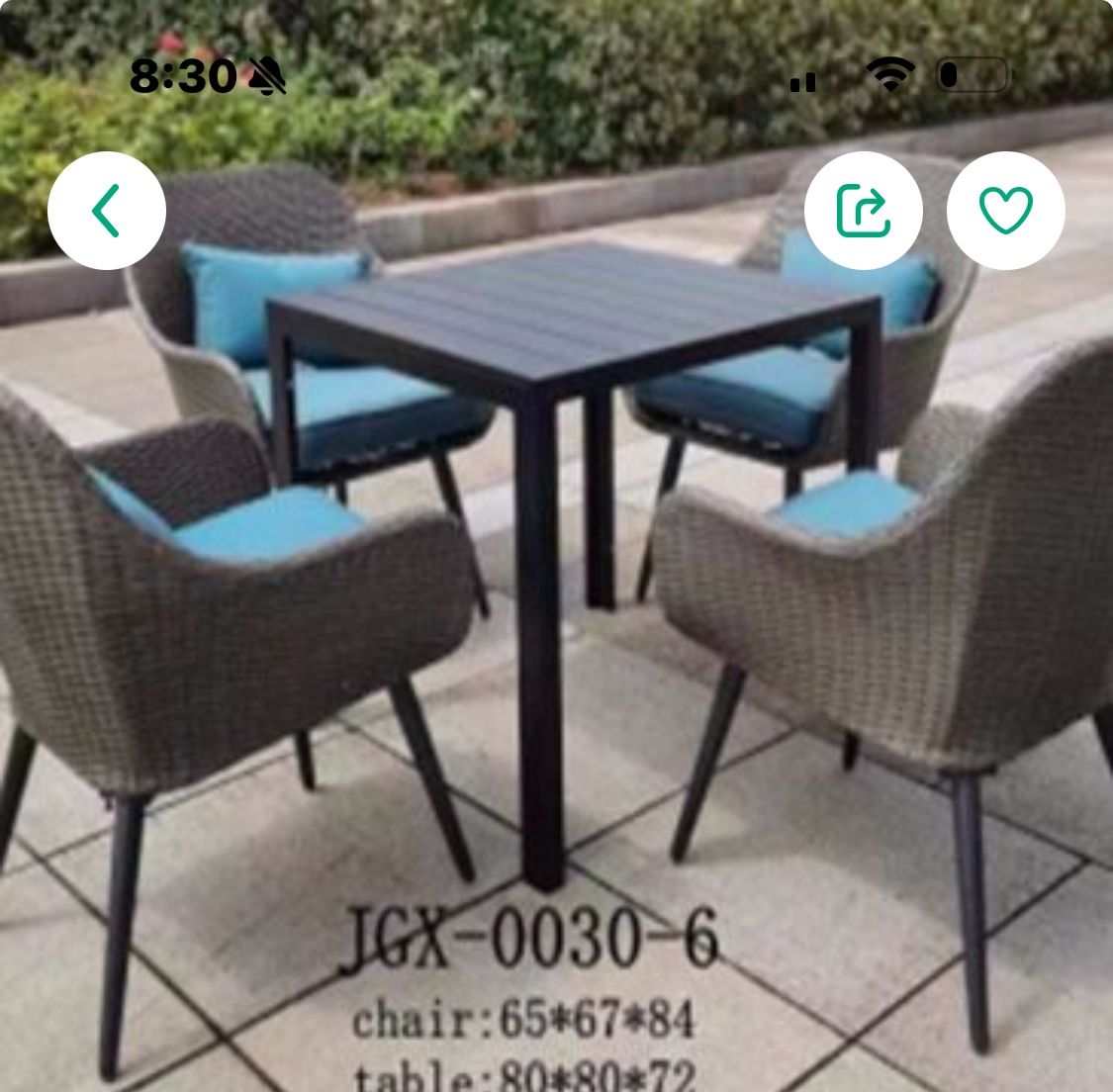 outdoor table Setpatio furniture