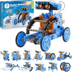  12-in-1 Solar or Battery Powered Robotic Set with 197 Pieces