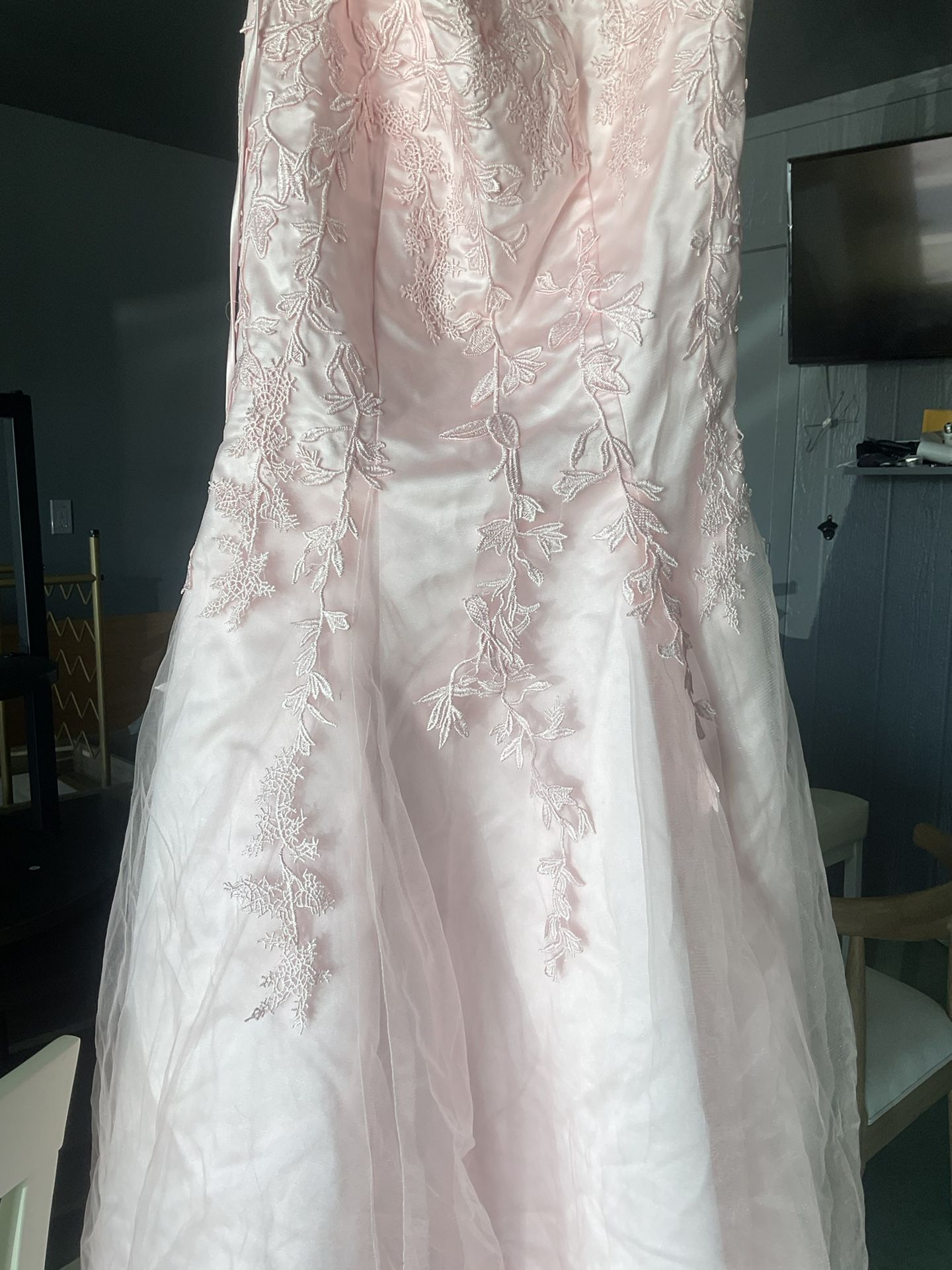 Pink Prom Dress Size 8