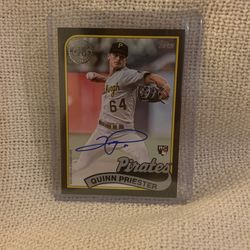 Quinn Priester RC ON CARD AUTO