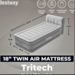 Tritech Air Mattress With Headboard 