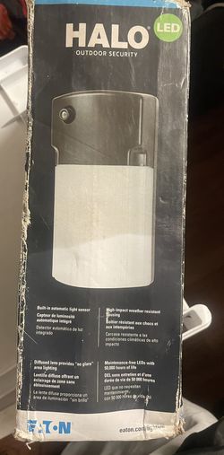 Halo outdoor security LED light