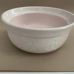 Small Dog Size Ceramic Bowl in Pink