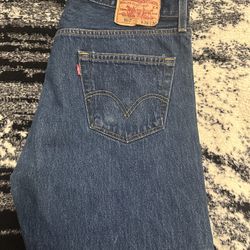Levi’s 501 Blue Denim Jeans 36x30