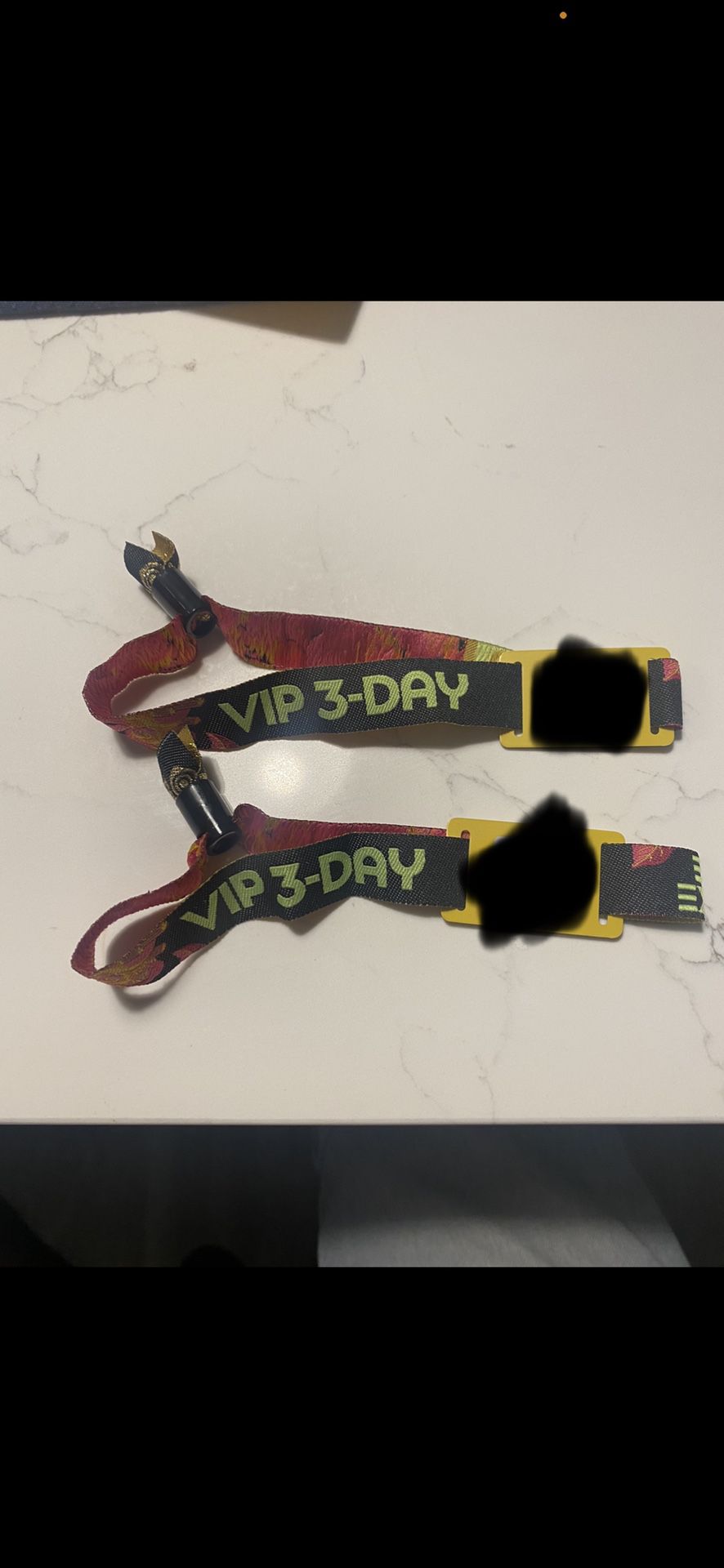EDC ORLANDO 3 DAY VIP ELEVATED EXPERIENCE wristbands 