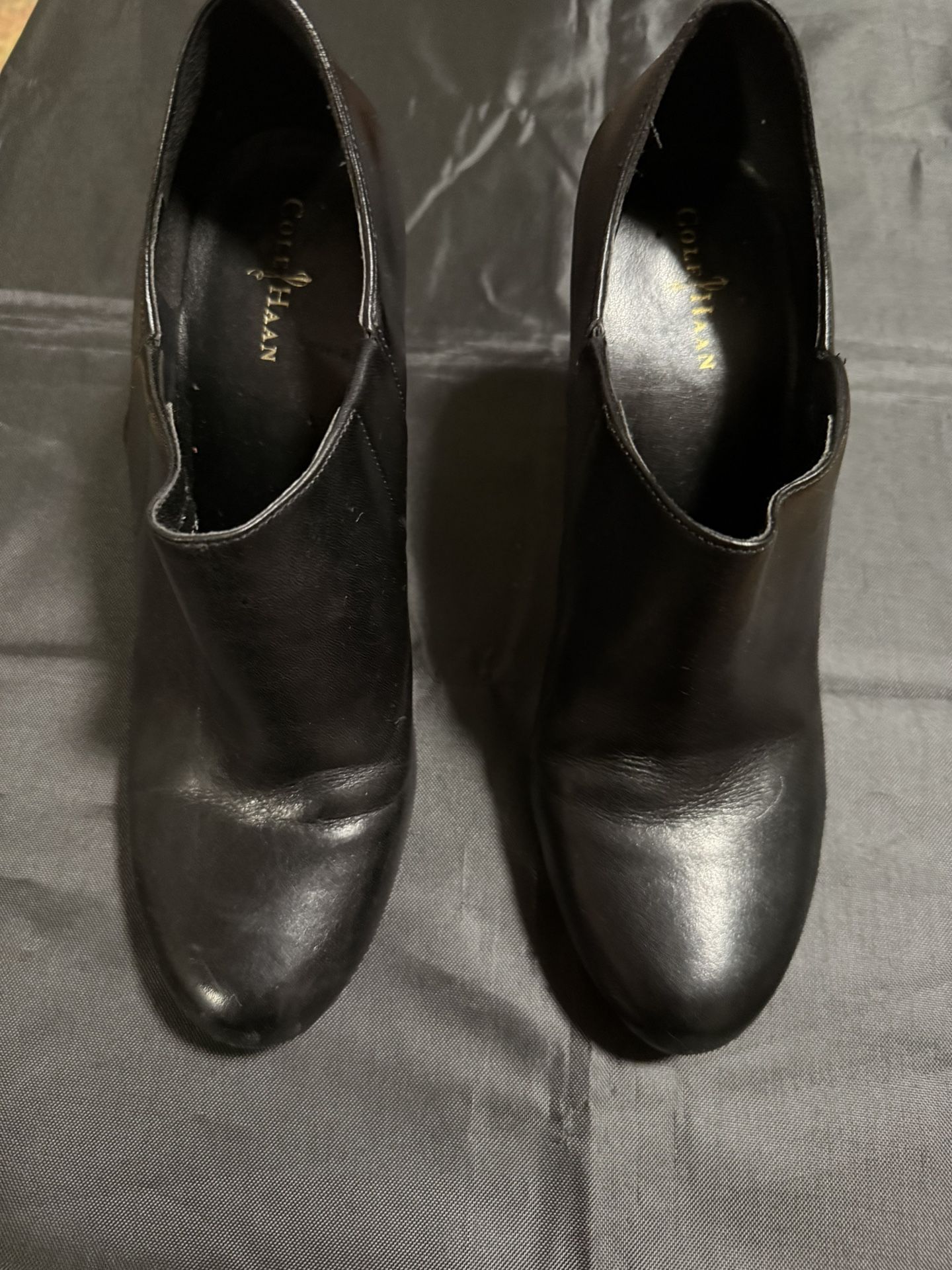Cole Haan Women’s Leather High-Heeled Ankle Booties