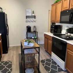 Kitchen Island and Coffee Bar