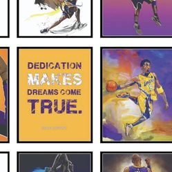 Kobe Bryant color posters 10“ x 8“ five dollars each