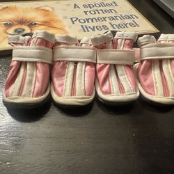 Pink Dog Booties