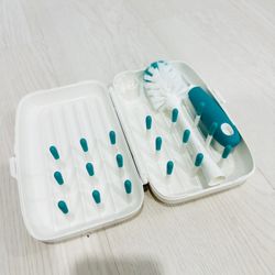 Travel Size Drying Rack with Bottle Brush