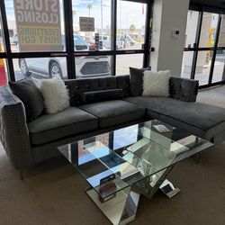 Sectional Sofa with Storage Chaise New