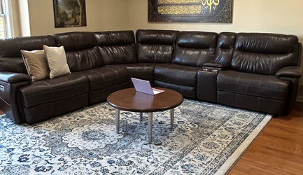 Furniture of America Gatria Reclining Sectional in Brown CM6982BR