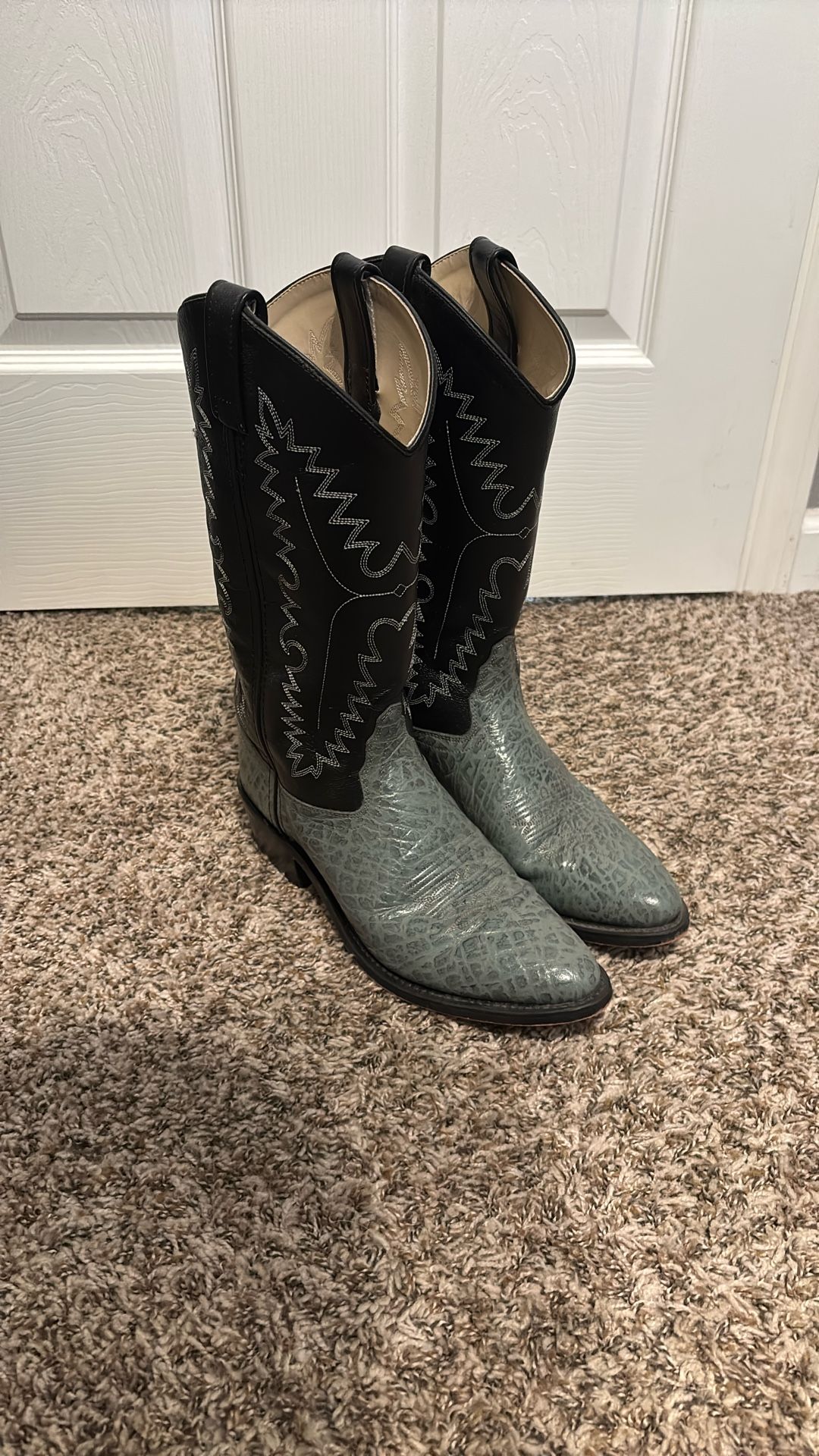 Gray Cowboy Boots