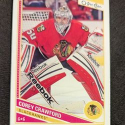 2013-14 O-Pee- Chee - Pee -Chee Rainbow  #246 Corey Crawford  , Chicago Blackhawks 