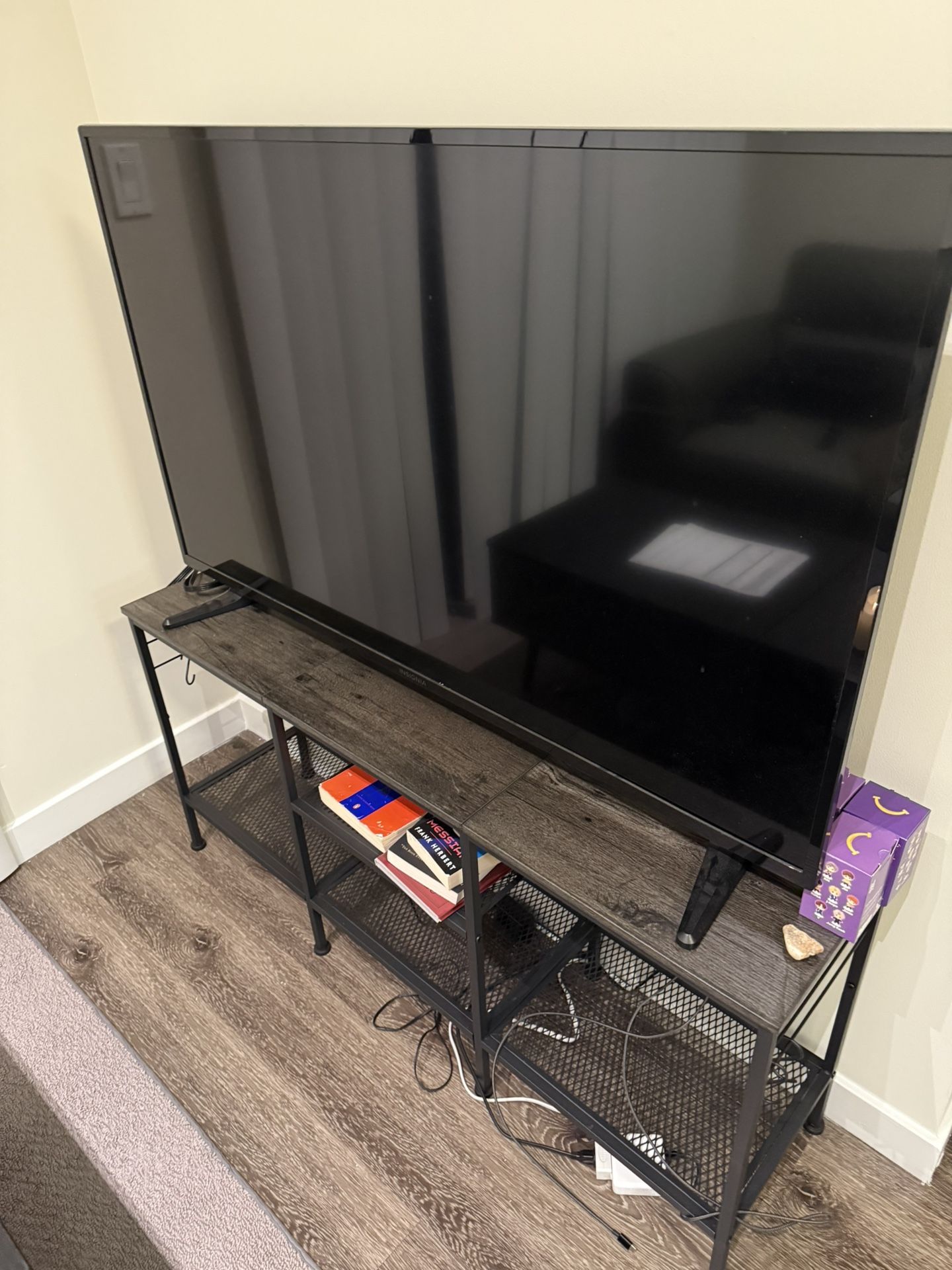 50 in TV and entertainment stand