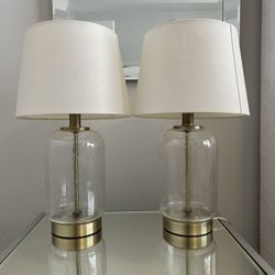 Glass Lamps (set of 2)