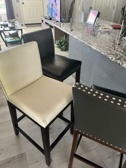 3 counter-height bar stools